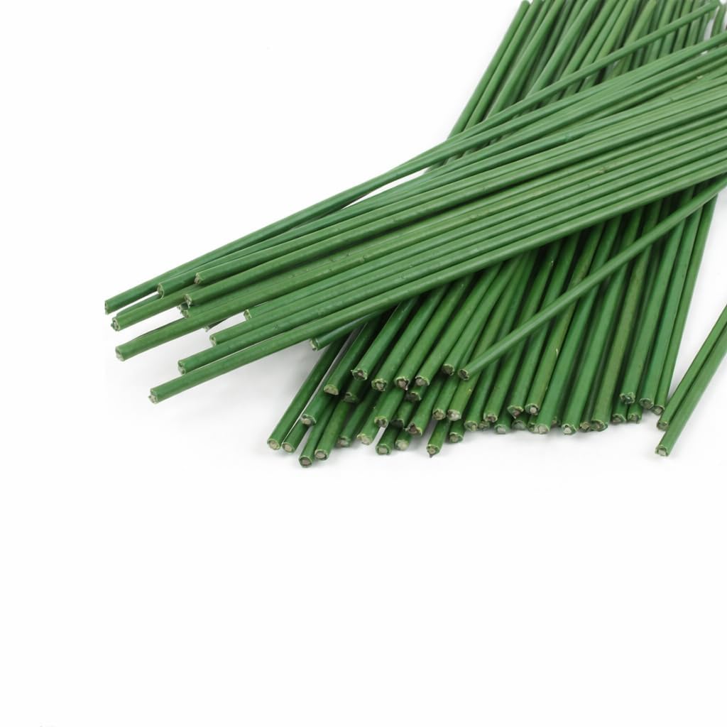 Green Floral Wire Stems - Craft Flowers & Bouquets -7