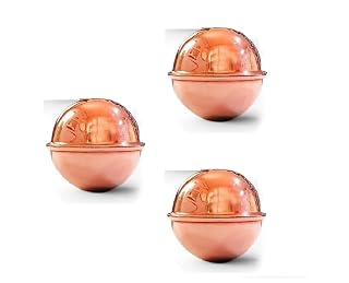 GIMGIK Copper Water Bottle Alternative Ayurvedic Pure Copper Ball, Purification and Infusion Provides Health Benefits Better Immune Health & Promote Natural Healing combo/set/pack available (3)