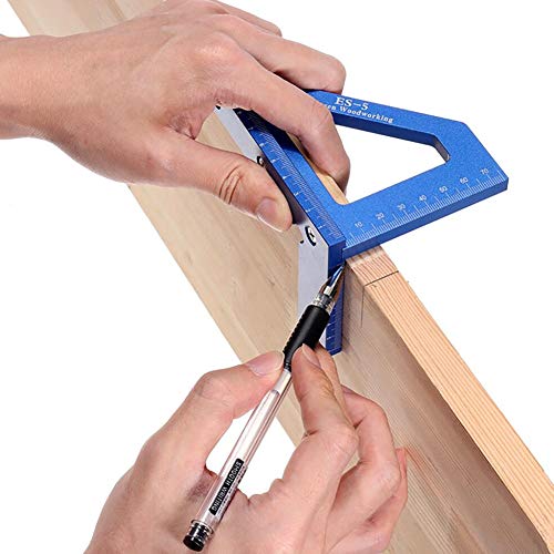 Regla de Carpintería de Ángulo de 45 Grados de Aluminio miniatura 5