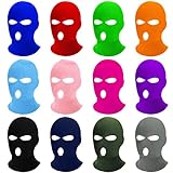 Stondino 12Pcs 3-Hole Ski Masks Knit Full Face Mask for Men Women Winter Balaclava Full Face Cover Ski Mask Beanie Outdoor