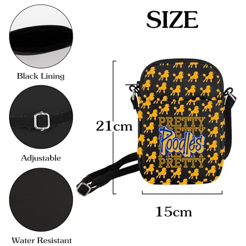 HOLLP Sorority Sister Shoulder Bag Pretty Poodle Crossbody Bag Sisterhood Gifts For Women Sorority Inspired Gift2