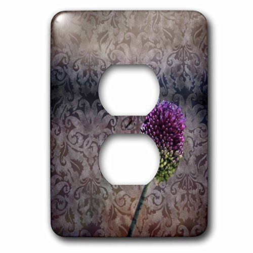 Placa para enchufe doble con flores rosadas ideal para dormitorios de estilo romántico 2