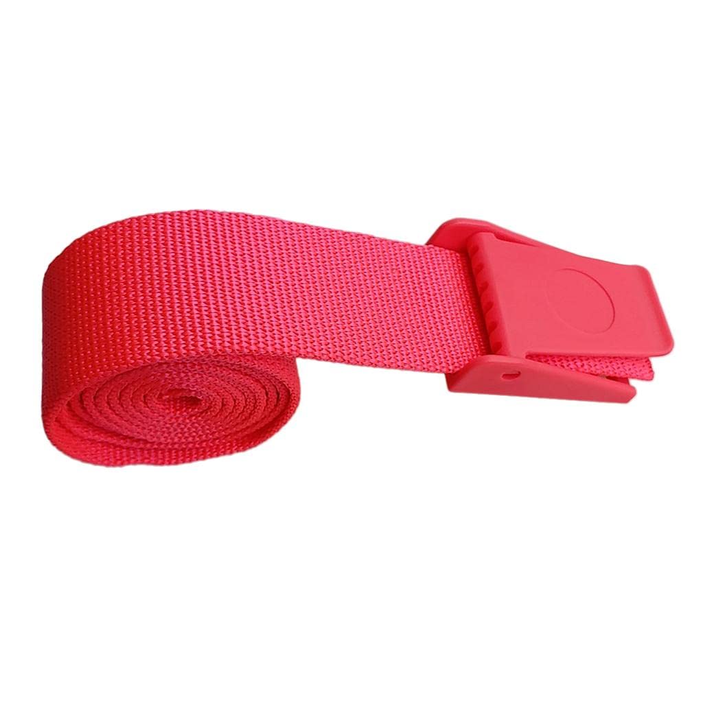 Cinturón de peso resistente con hebilla de plástico, color amarillo, 150 cm