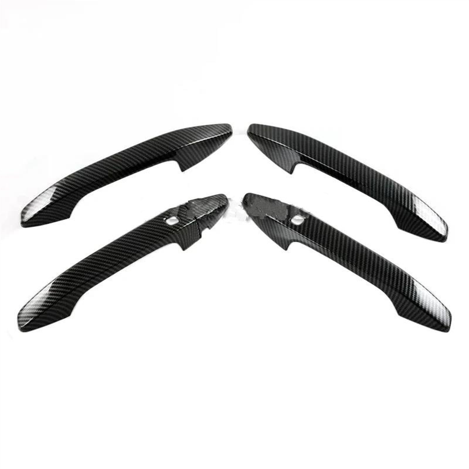 Kjhopy Carbon Fiber Chrome Car Door Handle Bowl Cover For Kia For Sportage Nq5 2022 2023 Accessories Sticker Exterior Door Handle(Carbon)