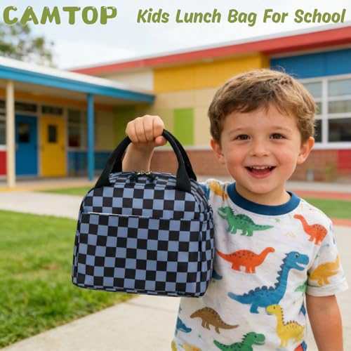 Image of CAMTOP Boys Lunch Box Kids Insulated Lunch Bag Kids Cute Lunchbox for Boys Loncheras Para Ninos