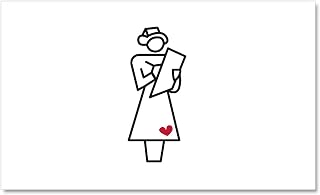 CafePress Charting Nurse Car Magnet 20 X 12 Car Magnet, 20"x 12" Magnetic Door Display