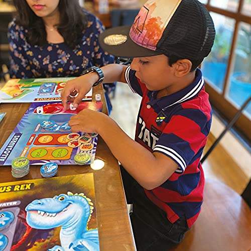Image of Luma World Add Life To Learning Dino Quest Stem Educational Brain Game For Kids 8+ Years To Learn Math, Measurements, Units, Race And Chase Strategy To Collect Tokens, 4 Dinosaur Characters