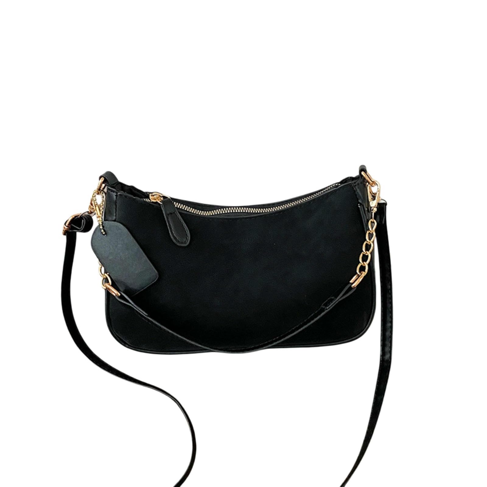 CYUCHENC crossbody bag Trendy, Western, Niche, Fashionable, Simple, Versatile One-shoulder Cross-body Handbag-black