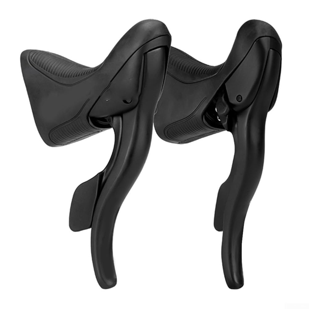 Par de palancas de cambios de bicicleta de carretera compatible con modelos R2 R3 R5 R7, diseñado con materiales y cables para un cambio y control precisos de marcha