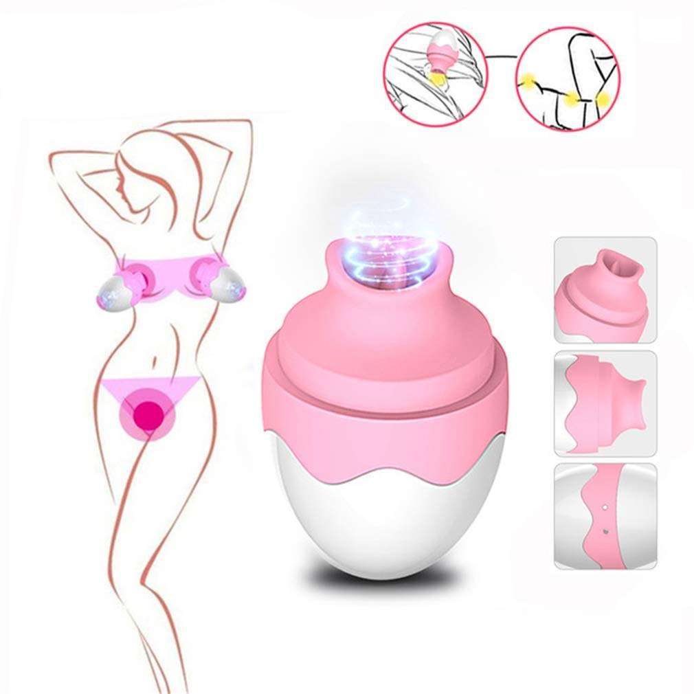 Vibratore succhiatore clitorideo,Vibratore per succhiare i capezzoli a 7 velocità Stimolatore che lecca lingua Massaggiatore vaginale Pompino uovo Giocattoli sessuali per donne Masturbatore