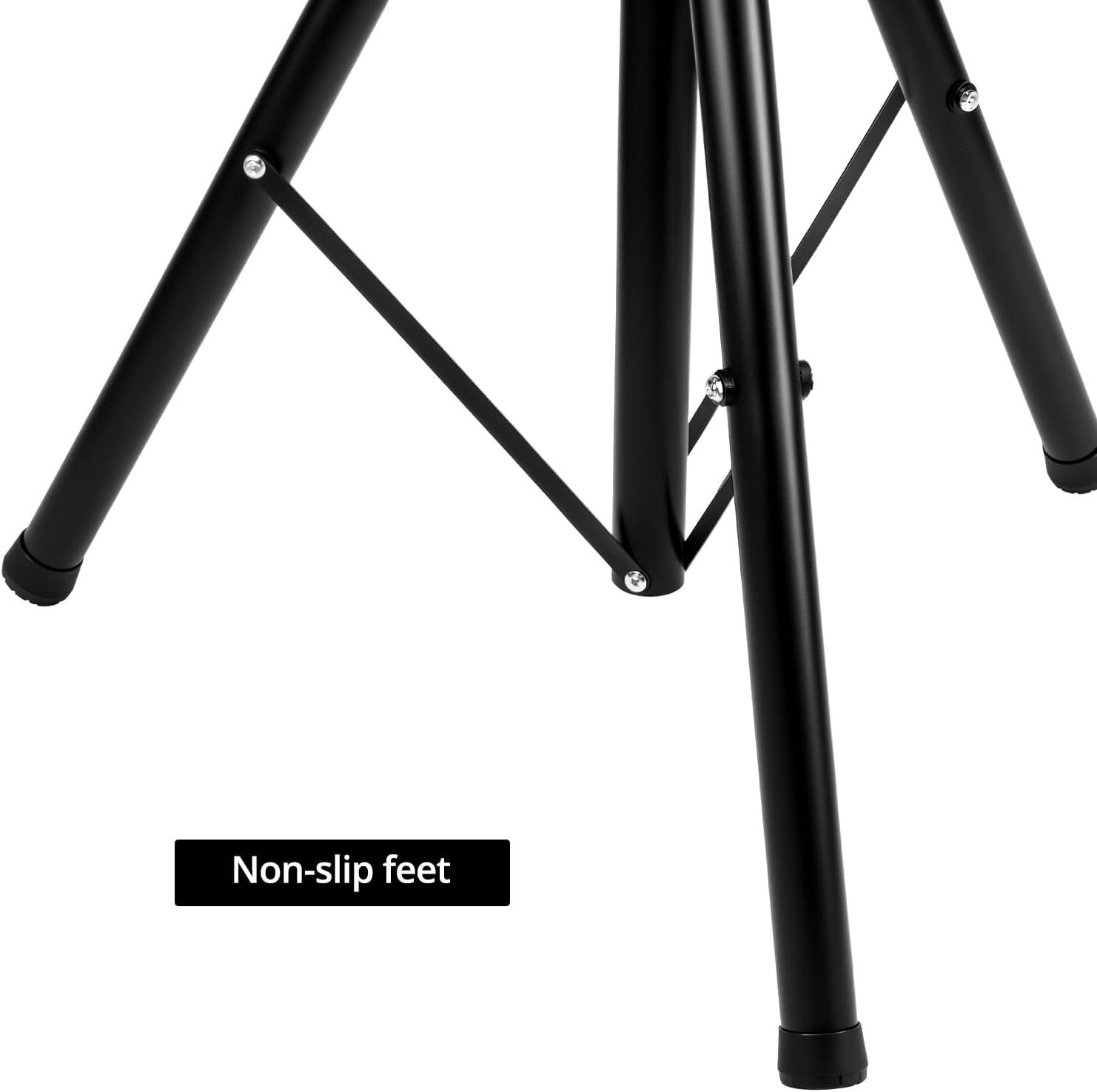QWORK PA Speaker Stands Pair, 2 Pack Adjustable 39-77 Inches Speaker Stand, Heavy Duty DJ Tripod with Mounting Bracket