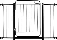 Grade 129/134 cm Portão Segurança Grade para Cachorros Pet Crianças (Preto)