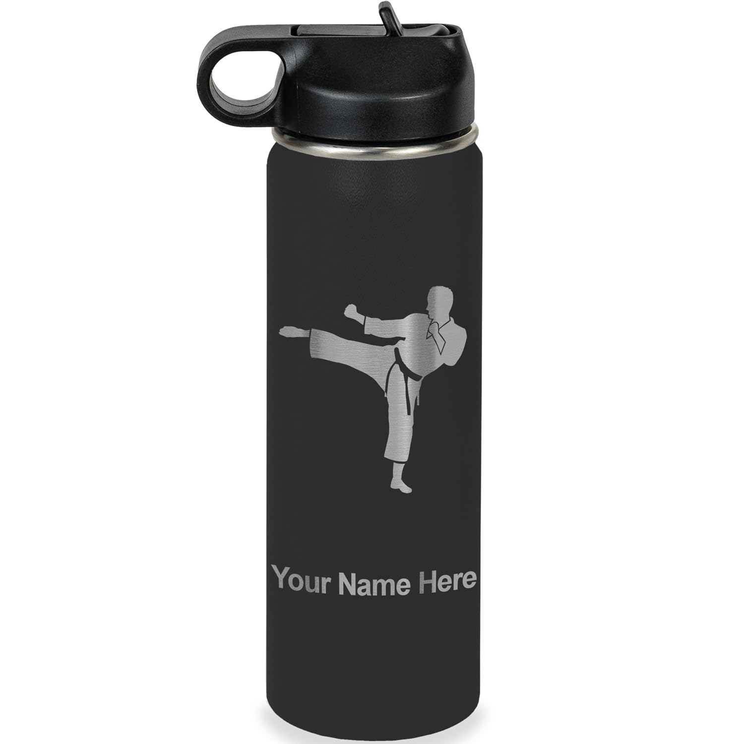 LaserGram Karate Man 20 oz