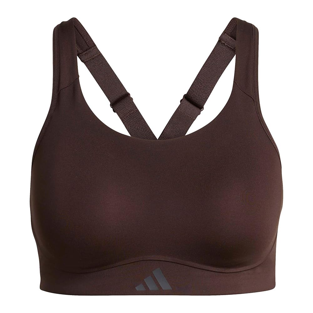 adidas dames Optime Workout High Support Bra, Aurora Coffee, XXL E-G (Plus size)