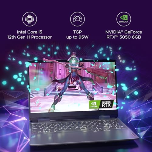 Image of Lenovo LOQ 12th Gen Intel Core i5-12450H 15.6 inch (39.6cm) FHD IPS 144Hz 350Nits Gaming Laptop (16GB /512GB SSD /Win 11 /NVIDIA RTX 3050 6GB /3 Month Game Pass /MSO21 /1Yr ADP Free /Grey /2.4Kg), 82XV00F5IN