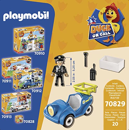 PLAYMOBIL Duck ON Call 70829 Mini-Auto Polizei, Spielzeug für Kinder ab 3 Jahren – Bild 5