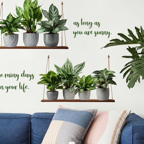 Vinilo Decorativo Planta Verde Adhesiva 30x90 cm miniatura 7