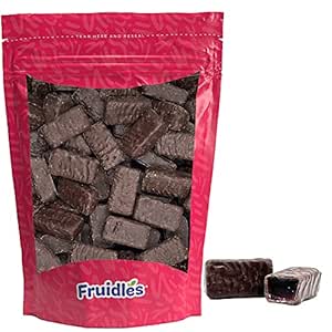Amazon.com : Fruidles Chocolate Covered Raspberry Jelly Sticks, Gluten ...