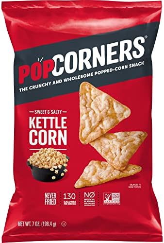 Popcorner Kettle Corn Popped Corn Chips, 7 Ounce