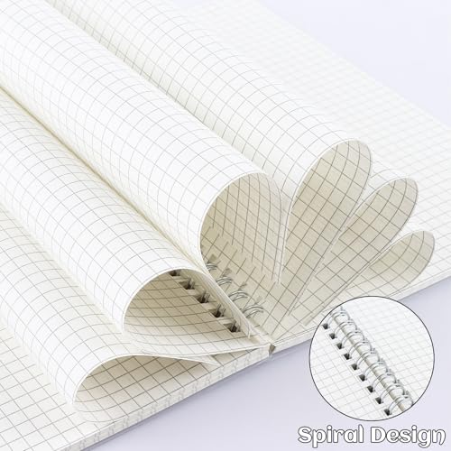 Carnet à spirales A5 blanc lot de 10 pour dessin et notes fluides