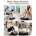 Shake Plate, Vibration Plate Exercise Machine for Lymphatic Drainage, 400 Lbs Capacity Whole Body Vibrating Plate Workout with Fitness Resistance Bands, Max Vibrating Frequency 250/Min for Weight Loss - Image 5