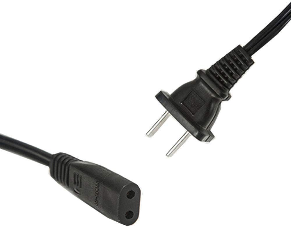 Close-up of AC power cord adapter plugs