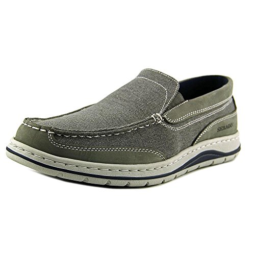 Sebago Men's Hartland Slip On (12 M in Grey Canvas/Nubuck)