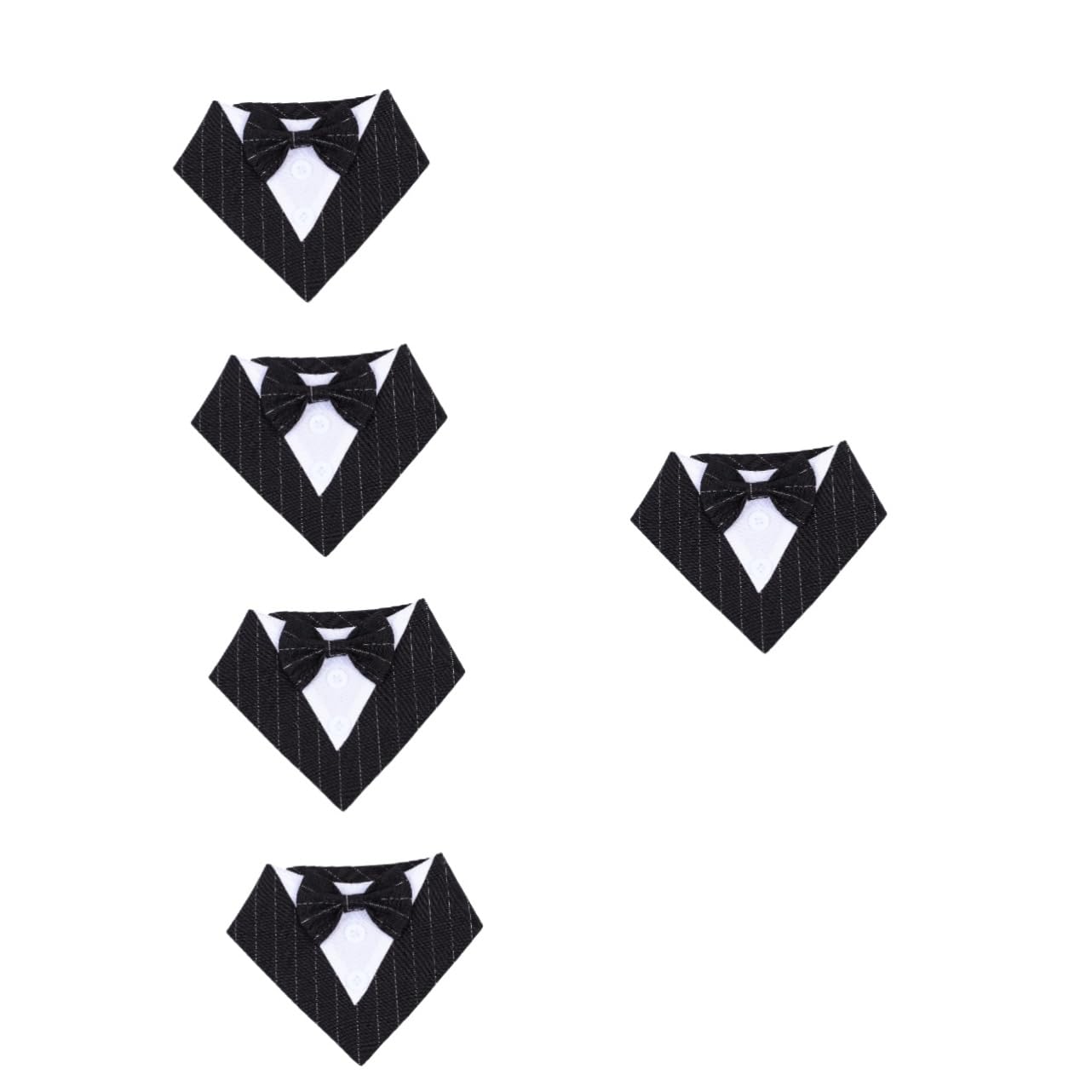 Yardwe 5 Piezas Toalla Triangular para Mascotas Corbata de Perro Collar de Cachorro Kite Cute pequeño Collar de Perro Toalla de saliva de Perro pañuelos Decorativos para gatos triángulo