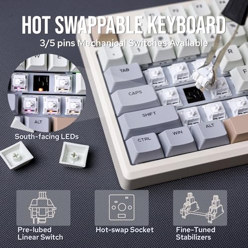 EPOMAKER Galaxy100 QMK/VIAゲーミングキーボード の商品画像 5