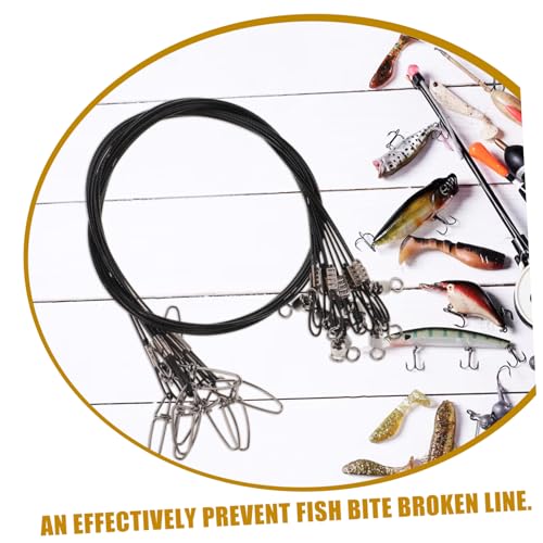 ibasenice 10pcs Heavy Duty Steel Fishing Wire Leaders miniatura 7