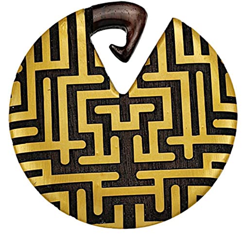 Écarteur Narra Wood Chicnet : poids d'oreille en bois fait main 8mm pour homme et femme