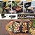 Joyfair Portable Charcoal Grill (2 IN 1 Double-Sided), Small Tabletop Barbecue Grill with Food Tray & Rack for Outdoor Camping Home Patio BBQ Grilling, Heavy Duty & Multi-use, Easy Assembly (230Sq.in)