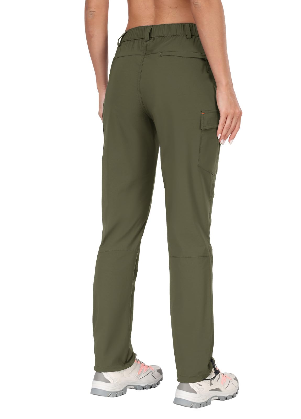 GymBrave Pantaloni Trekking Donna Cargo Capri 3/4 Estivi Leggeri Asciugatura Rapida con Tasche Zip Campeggio All'Aperto