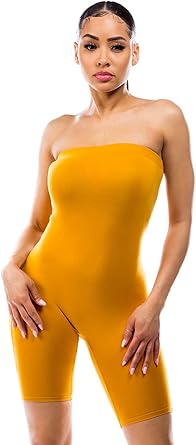 Tube top biker short romper Clearance