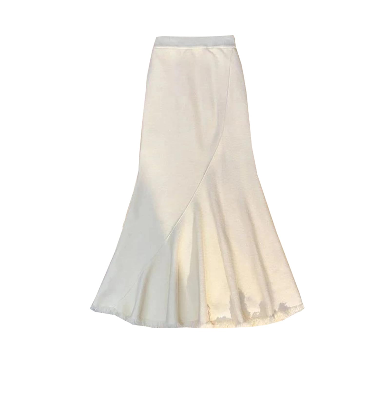 Women Fall Winter Tassel Mermaid Skirts Female Elegant Slim-Fit Thick Winter Package Hip Knit Long Skirt