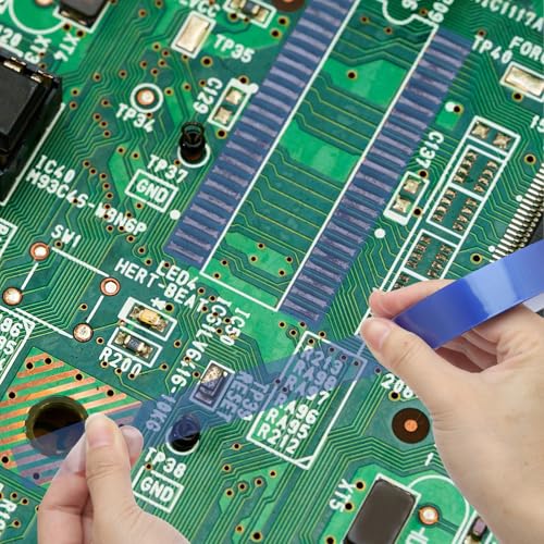 DAWRIS 4 Rollen 20 mm X 33 m Hitzebeständiges Klebeband, Blaues Wärmeband Wärmeübertragungs Band Elektriker Klebeband Heat It Klebeband Hitzebeständig Thermo Klebeband