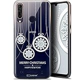 Hülleink Hülle für Wiko View 3 PRO (6.3) [Gel Motif HD Gedruckt in Frankreich Kollektion Weihnachten 2017 Design Christmas Balls - Flexibel - Ultra dünn ]