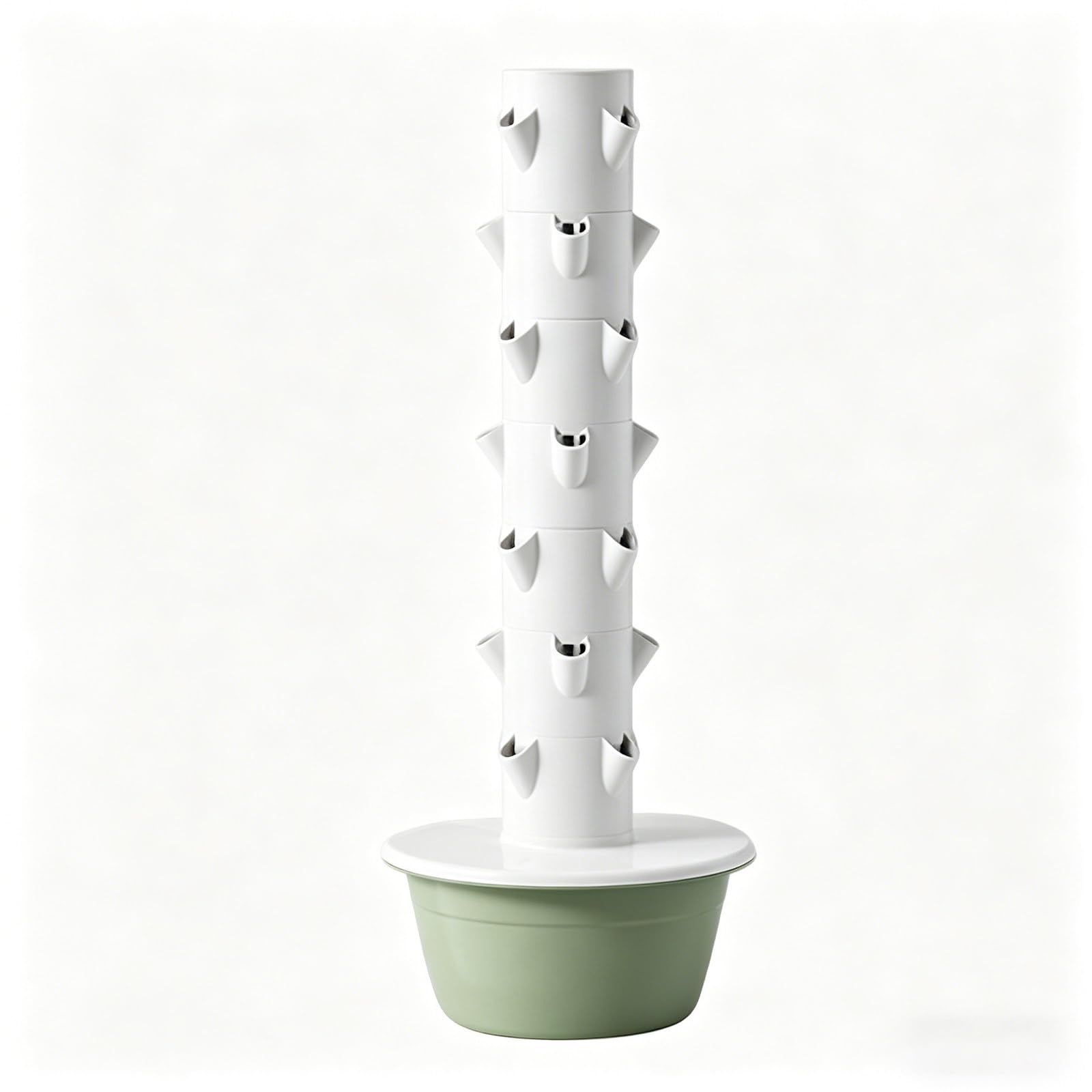 FRANREADER Hydroponic Tower Hydroponics Growing System Kit Hydroponic Tower Garden Waterproof Design Soilless Cultivation Suitable for Indoor and Outdoor Soil-Free Planting 7Layers