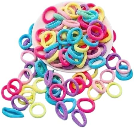 Kit de 100 Unidades Elástico Xuxinha Rabicó de Cabelo Pequeno col...