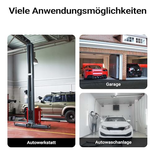 Wiltec Auffahrrampe 2er Set mit 5 t Traglast, robuste Autorampen aus PP, Unterlegkeile 70 x 20 x 7,8 cm, Flache Auffahrkeile für Pkw, Camper, Tiefe Fahrzeuge, ideal für Wartungsarbeiten