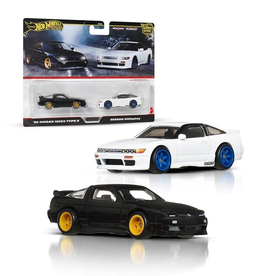 1:64 Hot Wheels Premium Car Culture 2'li Paket 96 Nissan 180sx