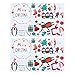 TOYANDONA 2 Pcs De Noël Fenêtre Autocollant De Bande Dessinée Père Noël Bonhomme De Neige Flocon De Neige en Verre Fenêtre Decal Vacances Décoratifs Stickers Muraux pour Noël Hiver Fenêtre