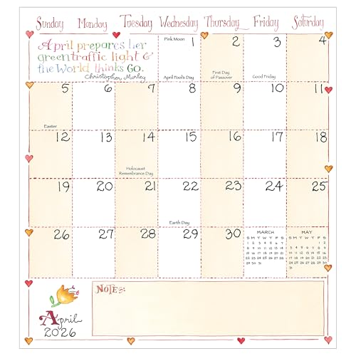 tf publishing 2026-2027 susan branch small monthly pocket planner with 2 page large calendar grid and lined notes section - 2 year pocket calendar 2026-2027 perfect for purse - 35in x 65in