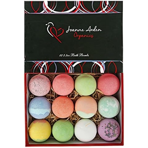 Bath Bombs for Women Gift Set. 12 Fizzy Handmade Shea Butter Essential Oil Bath Bombs for Mom & Wife. Gift for Women & Men. Cover