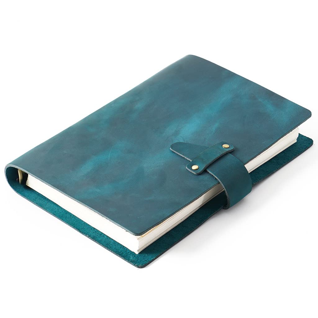 BmxauZ Quaderno con anelli in pelle rustica - Diario a spirale A5 con raccoglitore in ottone - Diario multifunzionale, quaderno di schizzi, agenda e articoli di cancelleriaBlack-soul Eater1A5
