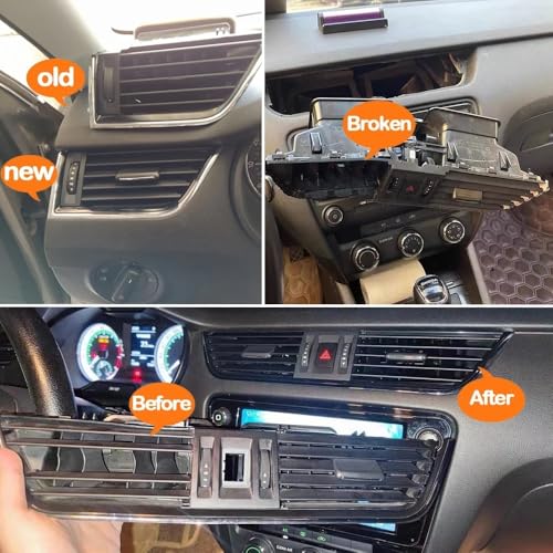 Rejilla de ventilación central para el climatizador de Skoda Octavia 2015-2021 3