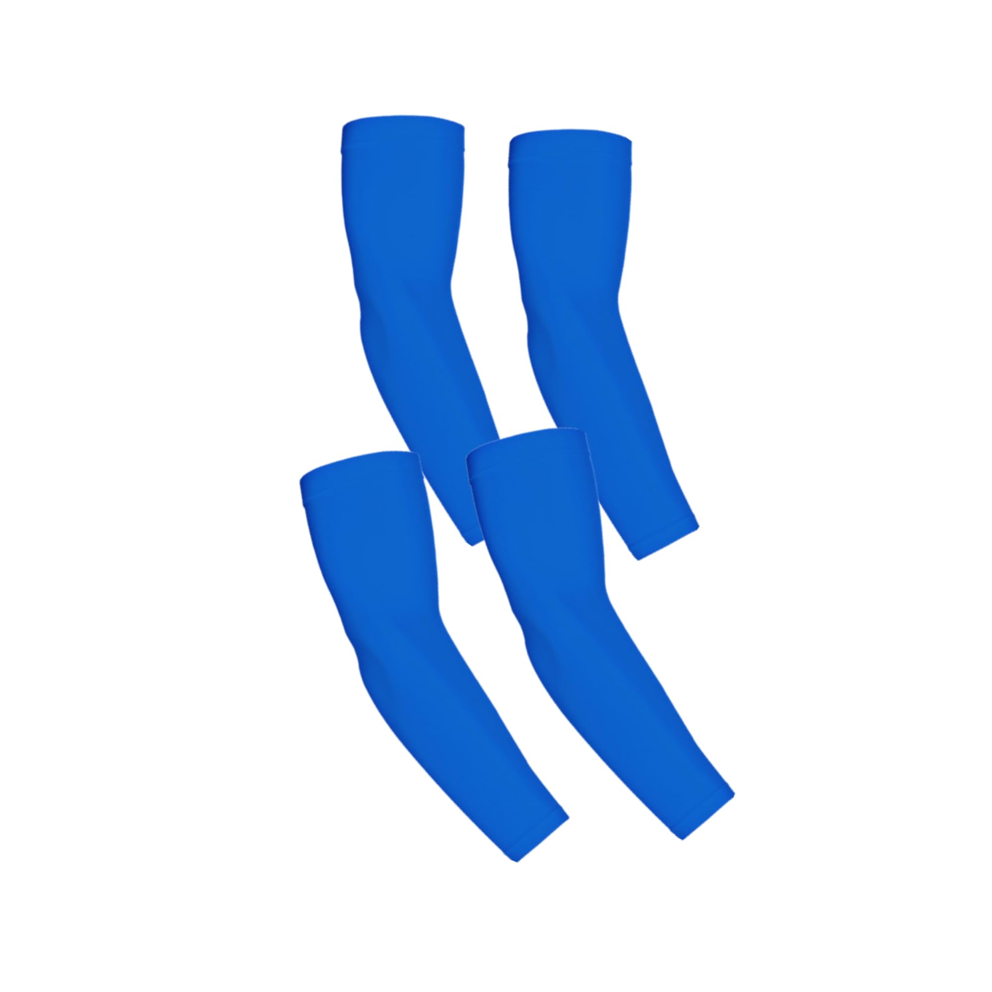 Kuhnmarvin Women's Royal Blue 2 Pairs Arm Sleeves Compression Uv Protection Cooling Sun Sleeves Tattoo Cover Up Basketball Arm Sleeves Football, M (Pack Of 1)
