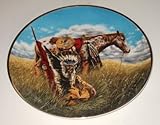 Franklin Mint The Heirloom Warrior of The Plains - Decorative Plate Limited Edition Fine Porcelain P