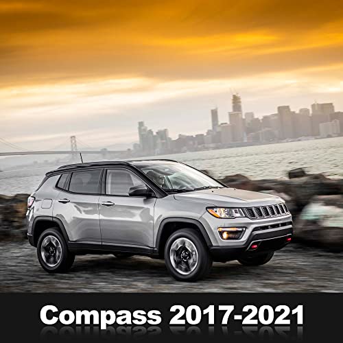 Richeer Roof Rack Cross Bars Fit For 2017 2018 2019 2020 2021 Compass Mp With Side Rails, Aluminum Cross Bar For Cargo Racks Rooftop Luggage Bicycle Roof Bag #TOP5