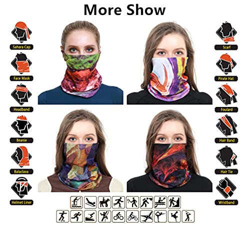 Image of VANCROWN Headband Neck Gaiter Head Wrap Headwear Face Mask Magic Scarf Bandana for Men and Women